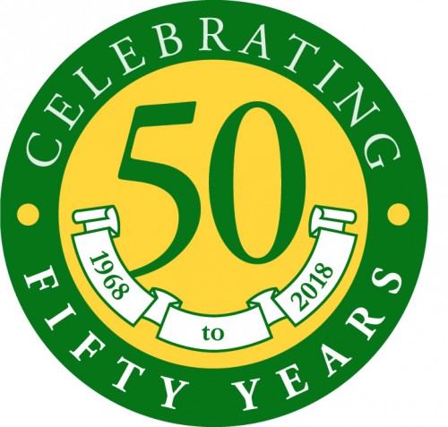 Holy Cross High School 50th Logo